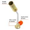 Código: 11986 Mechero para lata de gas con válvula roscada, TRUPER MECH-65R