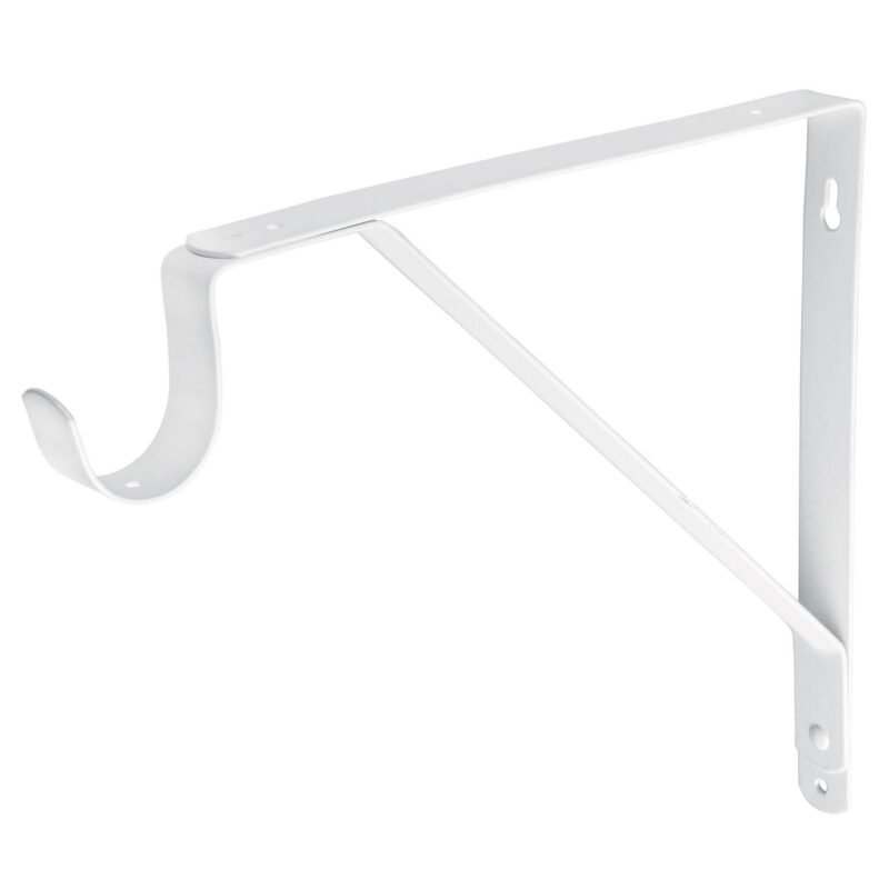 MED-12BG.jpg Código: 47706 Ménsula reforzada blanca 11 x 12' con gancho, Fiero MED-12BG