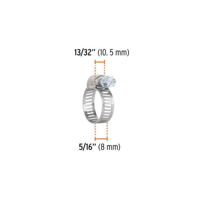 Código: 10031 Bolsa c/4 mini abrazaderas sin fin # 6, 1/2 - 3/4', Truper MINI-6B