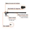 Código: 14968 Hacha media labor 3 lb, mango de fibra de vidrio 36', TRUPER ML-3M