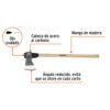 Código: 102984 Hacha media labor 4 lb, mango de madera 36', TRUPER ML-4MM