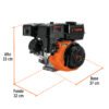Código: 101327 Motor a gasolina 6.5 HP, Truper MOG-65