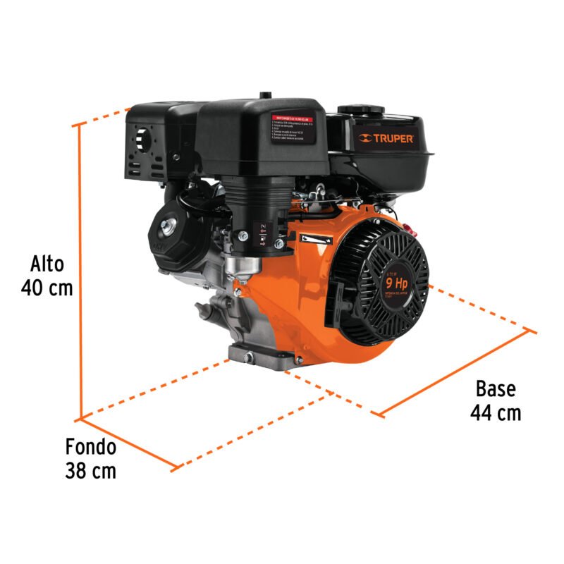 MOG-90FC2.jpg Código: 101328 Motor a gasolina 9 HP, Truper MOG-90