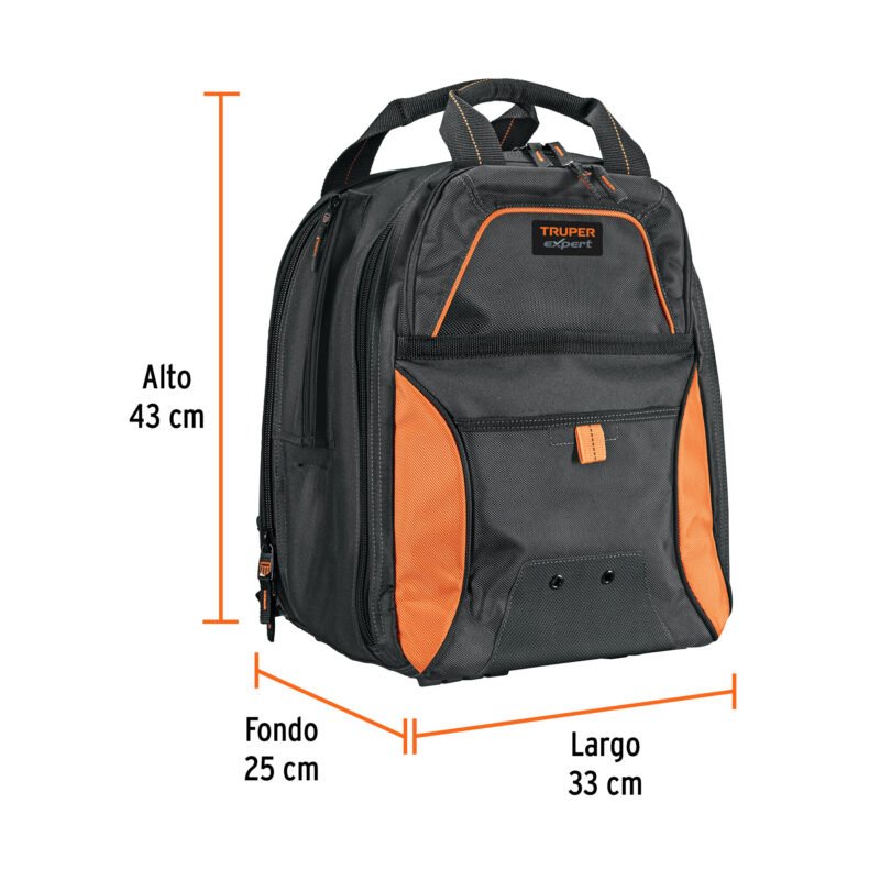 MOHE-17FC2.jpg Código: 101281 Mochila Portaherramientas, Truper Expert MOHE-17
