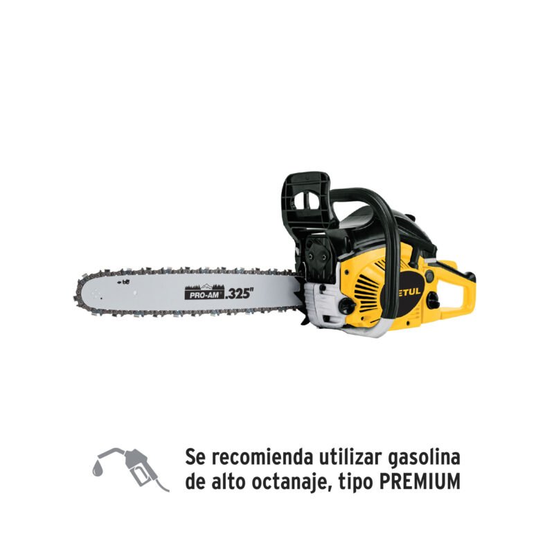 MOT-4516P.jpg Código: 28248 Motosierra 45 cc a gasolina con barra de 16', Pretul MOT-4516P
