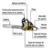 Código: 26017 Motosierra 45 cc a gasolina con barra de 18', Pretul MOT-4518P