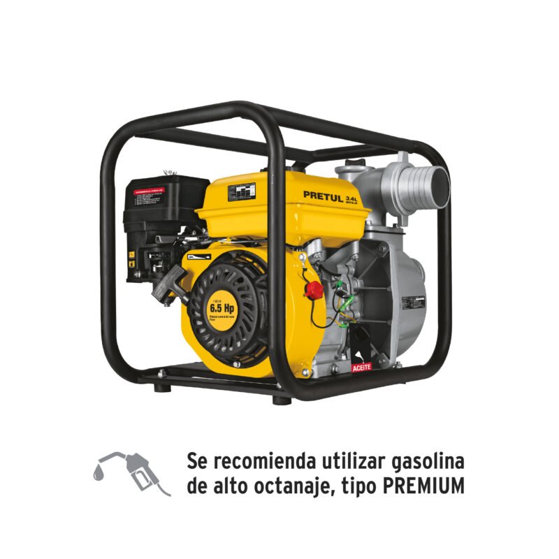 MOTB-3P.jpg Código: 26063 Motobomba autocebante 3'x3', gas. 6-1/2HP, agrícola, PRETUL MOTB-3P