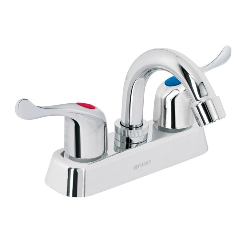 MP-050P.jpg Código: 45512 Mezcladora 4' lavabo, ABS, cuello curvo, palanca, BASIC MP-050P