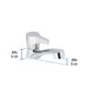 Código: 48381 Llave individual lavabo, ABS, palanca, BASIC MP-143