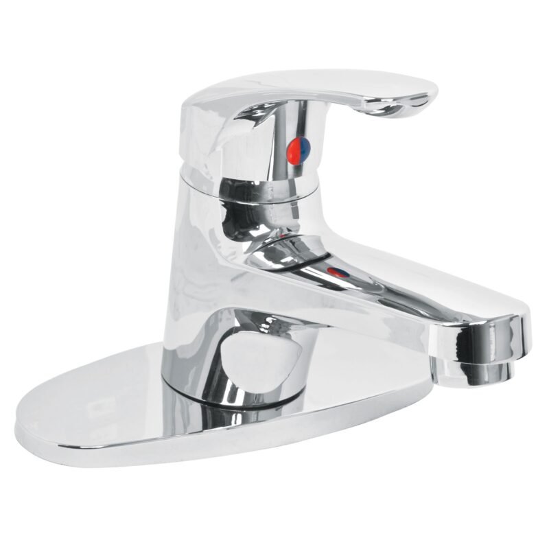 MP-420.jpg Código: 49550 Monomando lavabo, ABS, nariz recta, con cubierta, BASIC MP-420