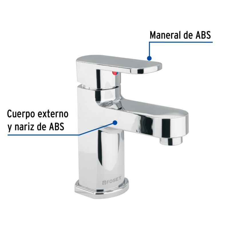 MP-421FC1.jpg Código: 48192 Monomando lavabo, ABS, nariz recta, BASIC MP-421