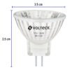 Código: 47251 Lámpara de halógeno 20 W tipo MR11 en caja, Volteck MR-1120