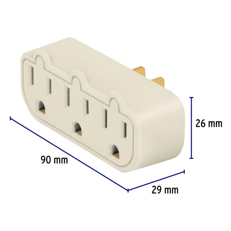 MUL-320FC2.jpg Código: 46810 Multicontacto triple aterrizado, barra, Volteck MUL-320