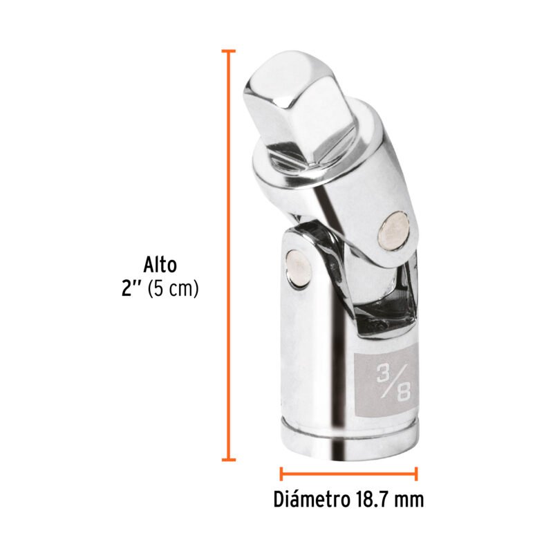 Código: 13669 Nudo universal para dados con cuadro de 3/8', Truper N-5270