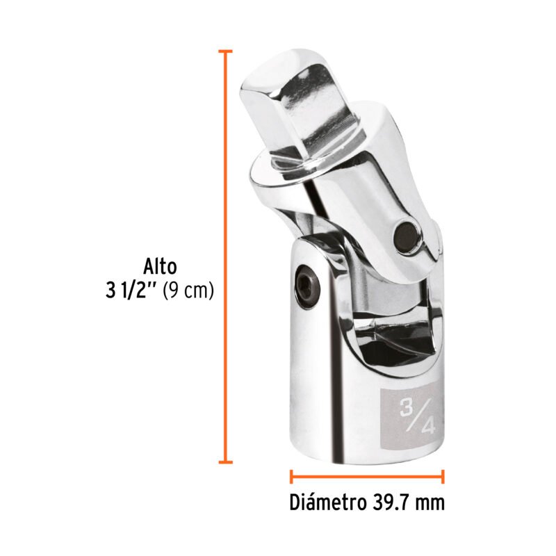 N-5670FC2.jpg Código: 13910 Nudo universal para dados con cuadro de 3/4', Truper N-5670