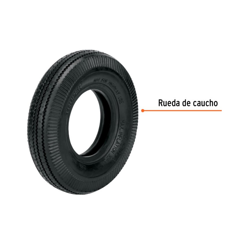 N8FC1.jpg Código: 45907 Rueda neumática de 8' sin cámara, Truper N8