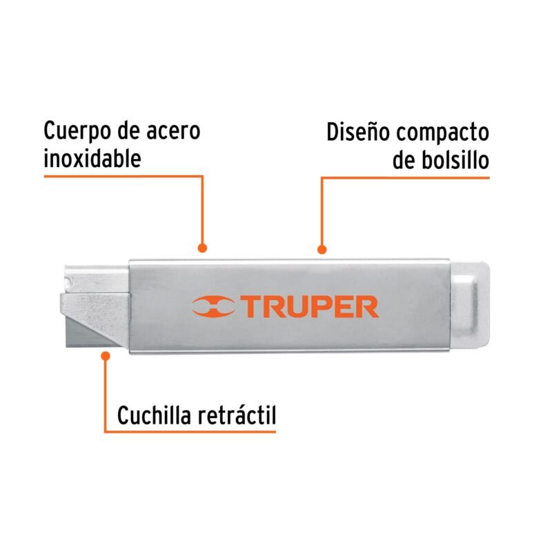 NC-10FC1.jpg Código: 102494 Navaja de costilla con cuerpo metálico, Truper NC-10