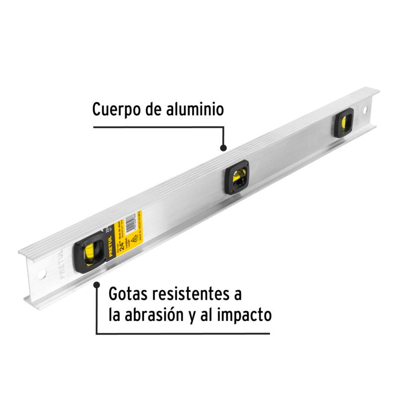 NP-24PFC1.jpg Código: 22460 Nivel de 24' con cuerpo de aluminio, Pretul NP-24P