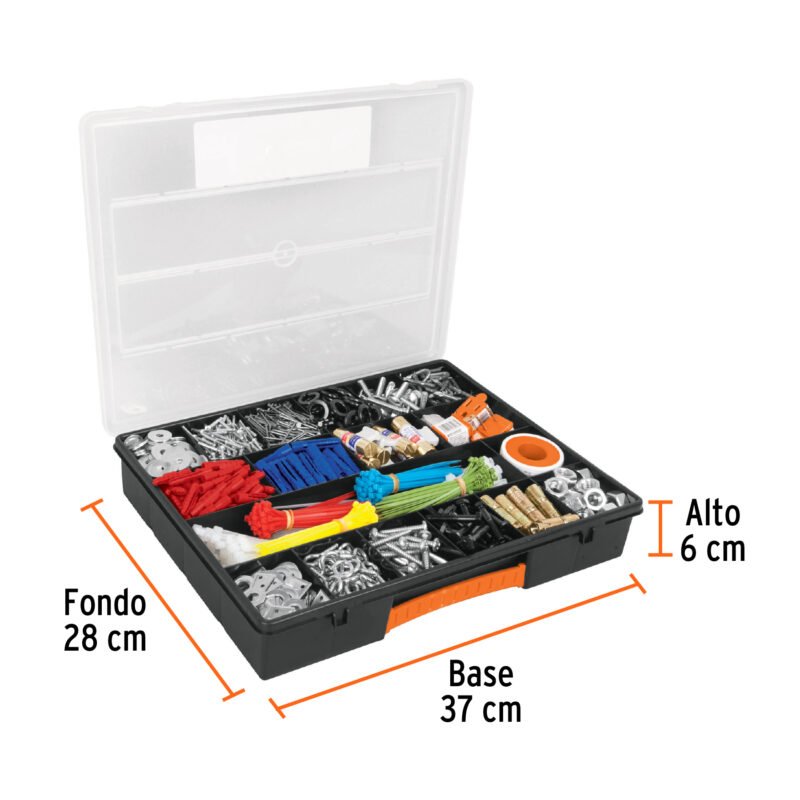ORG-18FC2.jpg Código: 11825 Organizador 14' con 18 compartimentos, Truper ORG-18