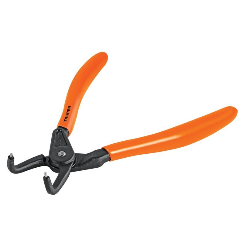 PA-367.jpg Código: 17362 Pinza punta a 90° 6-3/4' para cerrar anillos, mango de PVC PA-367