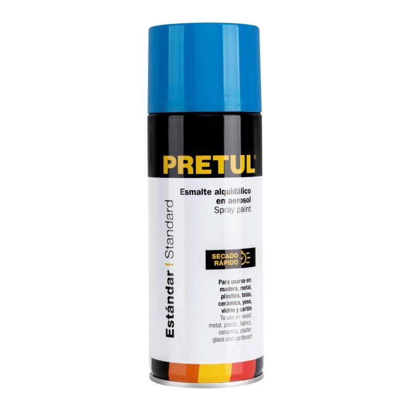 PA-AH-P.jpg Código: 27178 Pintura en aerosol, azul holandés, 400ml, Pretul PA-AH-P