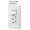Código: 25079 Placa armada 2 contactos e interruptor sencillo, Basic PA-APCO-B3