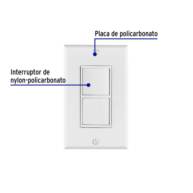 Código: 40019 Placa armada interruptor sencillo y de 3 vías Classic PA-APDO-CLP