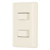 Código: 26639 Placa armada 1 interruptor y 1 escalera, marfil, Basic PA-APDO-EBI