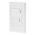 Código: 45595 Placa armada 2 interruptores, 1.5 módulos, Española, blanco PA-APDO15-EB