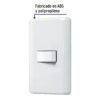 Código: 25084 Placa armada con 1 interruptor de 3 vías, Volteck Basic PA-APSE-EB