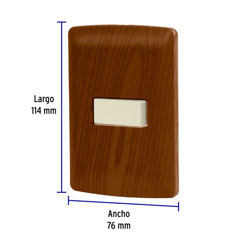 PA-APSE-EIMFC1.jpg Código: 49924 Placa armada 1 interruptor escalera, madera, línea Italiana PA-APSE-EIM