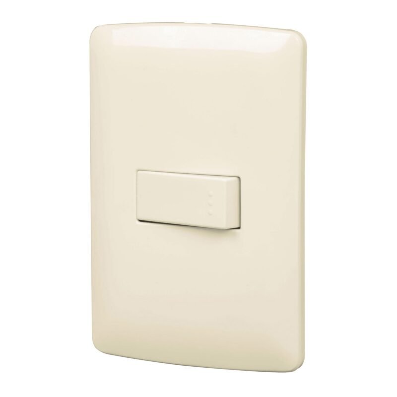 Código: 48660 Placa armada 1 interruptor sencillo, marfil, línea Italiana PA-APSE-I