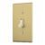 Código: 48497 Placa armada interruptor sencillo, línea Standard, aluminio PA-APSE-SA