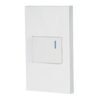 Código: 45592 Placa armada 1 interruptor, 1.5 módulos, Española, blanco PA-APSE15-EB