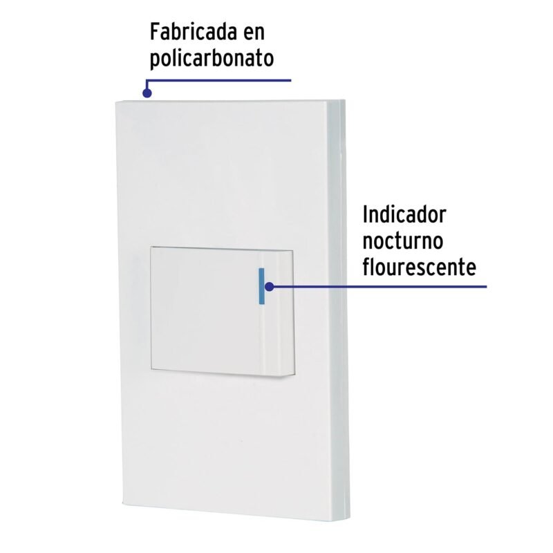 PA-APSE15-EEBFC1.jpg Código: 45600 Placa armada 1 interruptor de 3vías, 1.5mód, Española,blanco PA-APSE15-EEB