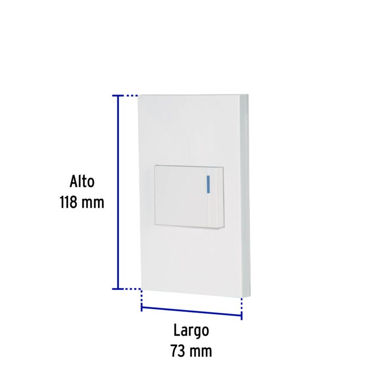 PA-APSE15-EEBFC2.jpg Código: 45600 Placa armada 1 interruptor de 3vías, 1.5mód, Española,blanco PA-APSE15-EEB