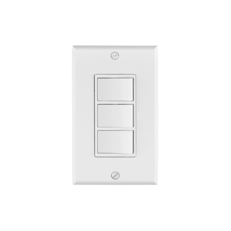 Código: 46339 Placa armada con 3 interruptores sencillos, línea Classic PA-APTR-CLP