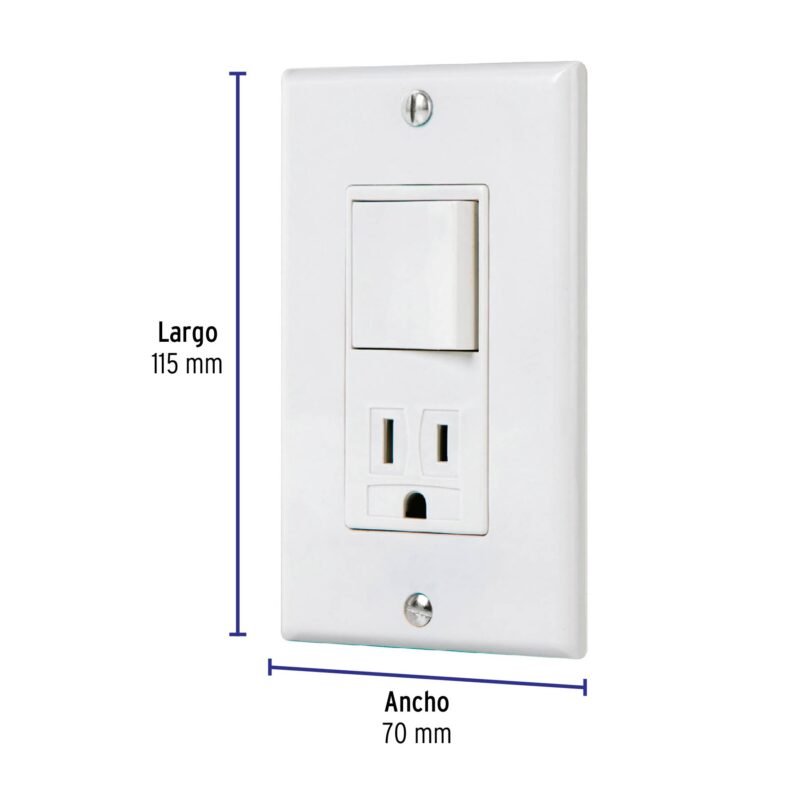 Código: 40018 Placa armada contacto e interruptor Classic, Volteck PA-COAP-CLP