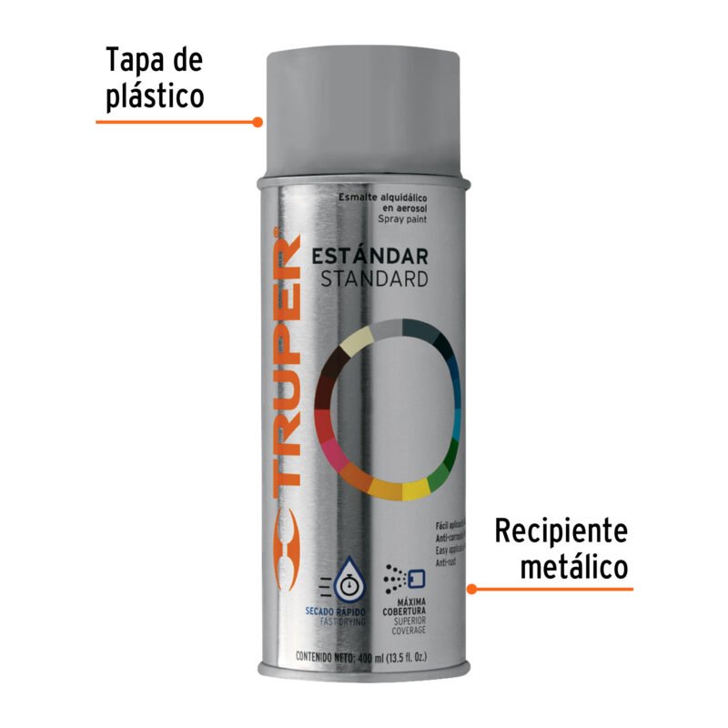 PA-GC-2FC1.jpg Código: 102830 Pintura en aerosol, gris claro, bote tradicional, 400 ml PA-GC-2