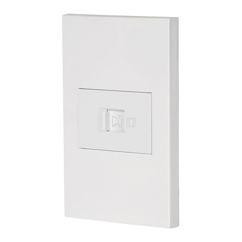 PA-TE-EB.jpg Código: 45607 Placa armada 1 toma para teléfono, 1.5 mod, Española, blanco PA-TE-EB