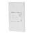 Código: 45604 Placa armada 1 interruptor de timbre,1.5mod, Española,blanco PA-TI-EB