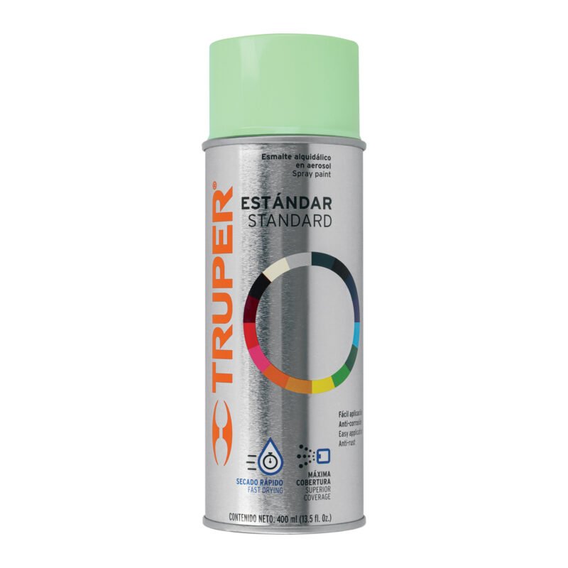 PA-VM-2.jpg Código: 102831 Pintura en aerosol, verde manzana, bote tradicional, 400 ml PA-VM-2