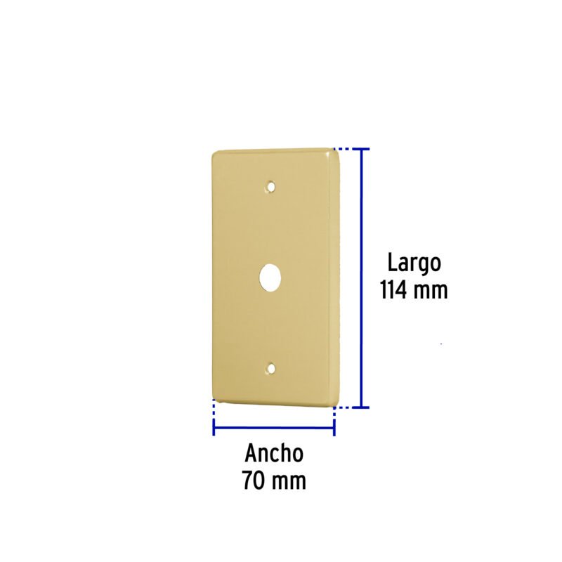 Código: 46404 Placa pasacable de aluminio, línea Standard, Volteck PAAN-S