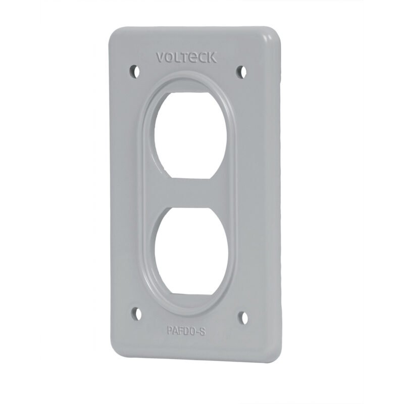 PAFDO-S.jpg Código: 46430 Placa tipo FS, doble, de sobreponer, Volteck PAFDO-S