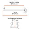 Código: 102640 Prensa con ajuste rápido 30', uso rudo, Truper Expert PAR-230