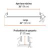 Código: 102641 Prensa con ajuste rápido 36', uso rudo, Truper Expert PAR-236