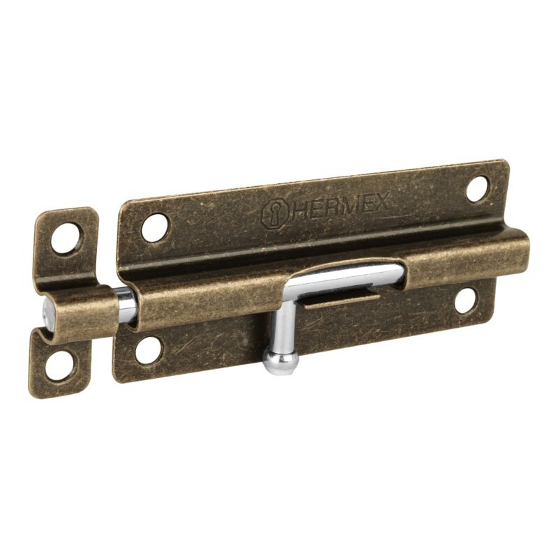 PAS-52.jpg Código: 45725 Pasador de barril de acero latón antiguo 5', HERMEX PAS-52