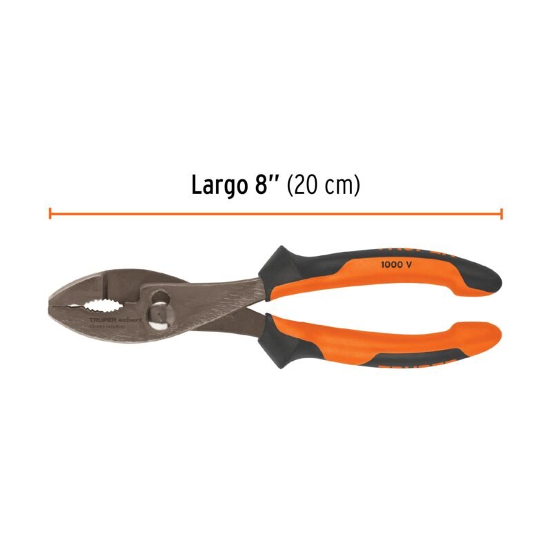 PCH-8XFC2.jpg Código: 13065 Pinzas de chofer 8' mango Comfort Grip, Truper Expert PCH-8X