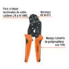 Código: 103329 Pinza de crimpado para terminales, Truper PCT-8