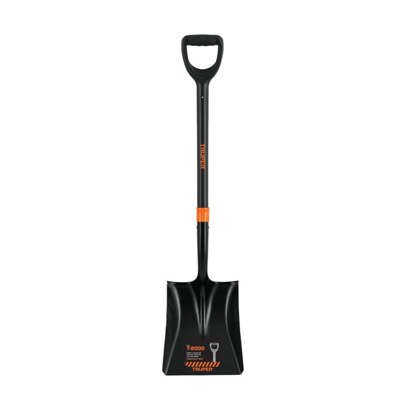 PCY-PF.jpg Código: 102457 Pala cuadrada T-2000, puño 'Y' mango fibra de vidrio, Truper PCY-PF